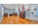 Bright living room featuring hardwood floors, gray walls, and a cozy seating area at 2648 Oswood Dr, Tucker, GA 30084