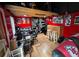 This bonus room features red walls, music paraphernalia, and a music mixing station at 2671 Club Forest Se Ct, Conyers, GA 30013