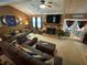 Spacious living room features a fireplace, large sectional sofa, and ample natural light at 2671 Club Forest Se Ct, Conyers, GA 30013