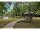 Lakefront park with lush trees, covered gazebo and beautiful waterside views at 541 Lantern Wood Dr, Scottdale, GA 30079