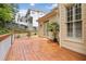 Cozy wooden deck with French doors, perfect for relaxing amidst the natural surroundings at 2280 Wildwood Lake Dr, Suwanee, GA 30024