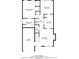 Floor plan showing primary bedroom, bath, kitchen, living room and garage at 4695 Ravenwood Loop, Union City, GA 30291
