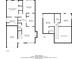 Detailed floor plan showcasing the layout of the first and second floors of the home at 4695 Ravenwood Loop, Union City, GA 30291