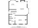 Second floor plan showing the layout of the living room, kitchen, hall, bath, laundry and bedroom at 6509 Charter Way, Lithonia, GA 30058