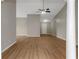 Open concept living space with high ceilings and bright neutral paint at 1011 Riverclift Dr, Covington, GA 30016