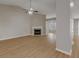 Inviting living room with a fireplace and a view into another room at 1011 Riverclift Dr, Covington, GA 30016