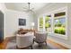 Stylish home office with modern lighting, neutral tones, and a bright window view at 1354 Mcpherson Se Ave, Atlanta, GA 30316