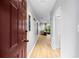 Entryway with wood floors leading into a living area at 472 Sherman Way, Decatur, GA 30033