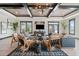 Inviting living room featuring stylish furniture, wood floors, a decorative rug and modern lighting at 41 Balsam Dr, Dallas, GA 30157