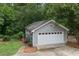 Detached two-car garage with a gable roof, side entry, and mature landscaping at 635 Wilson Nw Rd, Atlanta, GA 30318