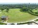 Expansive aerial view of the lush golf course and putting green, a golfer's paradise at 635 Wilson Nw Rd, Atlanta, GA 30318
