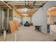 Spacious unfinished basement featuring high ceilings and potential for custom design at 1423 Hillcrest Rd, Bowdon, GA 30108