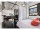 Bedroom view with sleeping area, partition, and glimpse of living area at 878 Peachtree Ne St # 634, Atlanta, GA 30309