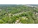 Stunning aerial perspective of a residential area enveloped by dense green trees and a tranquil setting at 2370 Burch Cir, Brookhaven, GA 30319