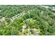Aerial view of a neighborhood with lush green trees, showcasing the density and beauty of the surroundings at 2370 Burch Cir, Brookhaven, GA 30319