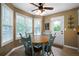 Bright breakfast nook offers ample natural light and a view to the outdoors at 71 Headland Ct, Rockmart, GA 30153