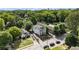 Aerial view of a gray two-story home surrounded by mature trees at 918 Washington Sw St, Atlanta, GA 30315