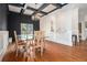 Elegant dining room with modern lighting, and hardwood floors, perfect for entertaining at 918 Washington Sw St, Atlanta, GA 30315