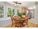 Cozy kitchen nook with natural light and a view of the yard at 4840 Chapel Hill Rd, Douglasville, GA 30135