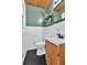 Stylish bathroom with updated vanity, modern fixtures, and unique design elements at 14 Connie St, Cartersville, GA 30121