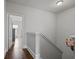 Bright hallway with hardwood floors and white trim offers a clean and modern aesthetic at 1582 Cambridge Pl, Marietta, GA 30062
