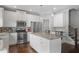 Well-equipped kitchen with granite countertops, a kitchen island with seating, and stainless appliances at 1582 Cambridge Pl, Marietta, GA 30062