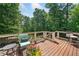 Relaxing deck area with comfortable seating and views of lush greenery at 111 Millstone Way, Canton, GA 30115