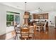 Modern kitchen with a breakfast nook, sliding glass doors to the deck, and stainless steel appliances at 111 Millstone Way, Canton, GA 30115
