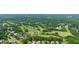 Scenic aerial view of a lush green golf course surrounded by trees and residential homes at 6695 Buckingham Cir, Cumming, GA 30040