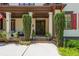 Charming covered porch with detailed trim and stately columns at 9967 Devonshire St, Douglasville, GA 30135