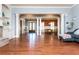 Bright and airy living room boasting an open design with hardwood floors and natural light at 9967 Devonshire St, Douglasville, GA 30135