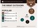 Outdoor report indicating nearby golf courses, parks, lakes, and hiking areas with distances at 180 Butterfield Ln, Fayetteville, GA 30214