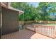 Backyard deck overlooking lush backyard, perfect for entertaining at 1967 West John Calvin Ave, Atlanta, GA 30337