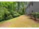 Lush backyard with green grass and trees at 2865 Bryant Ct, Cumming, GA 30040