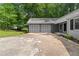 Attached two-car garage with white doors at 2865 Bryant Ct, Cumming, GA 30040