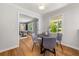 Cozy dining area with hardwood floors and an open floor plan at 2272 Desmond Dr, Decatur, GA 30033