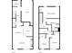 Floor plans of both floors showing layouts of bedrooms, baths, kitchen, living area, garage, and more at 4544 Parkview Sq, Atlanta, GA 30349