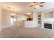 Comfortable living room showcasing a fireplace, ample space, and neutral color palette at 4544 Parkview Sq, Atlanta, GA 30349
