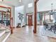 Spacious foyer showcases beautiful hardwood floors, chandelier, and elegant dining area at 106 Twilight Overlook, Canton, GA 30114