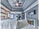 Large main bedroom featuring a king bed, fireplace, TV, and access to outdoor balcony at 106 Twilight Overlook, Canton, GA 30114