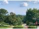 Scenic street view shows lush landscaping, mature trees, and distant mountain views at 106 Twilight Overlook, Canton, GA 30114