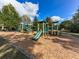 Community playground with slides and climbing structure set on a wood chip surface at 106 Twilight Overlook, Canton, GA 30114