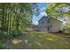 Spacious backyard featuring lush greenery and a partial view of the home's exterior at 6541 Lazy Creek Ct, Lithonia, GA 30058
