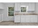 Bright kitchen showcasing a stainless steel sink and dishwasher, with backyard views at 6541 Lazy Creek Ct, Lithonia, GA 30058