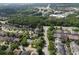 Aerial view of a neighborhood with tree-lined streets near the highway at 2250 Norbury Se Dr, Smyrna, GA 30080
