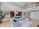 Open-concept living room boasts high ceilings, hardwood floors, and ample natural light at 2250 Norbury Se Dr, Smyrna, GA 30080