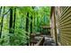 Spacious backyard deck surrounded by lush greenery and mature trees offering a private outdoor retreat at 3246 Able Ct, Marietta, GA 30062