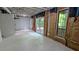 Basement with exterior access to deck, window and exposed insulation at 3246 Able Ct, Marietta, GA 30062
