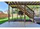 Patio looking out on to a large backyard with wooden fence at 1054 Morgan Garner Sw Dr, Lilburn, GA 30047