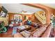 Spacious living room featuring hardwood floors and an open layout with a staircase at 150 Wilbanks St, Buford, GA 30518